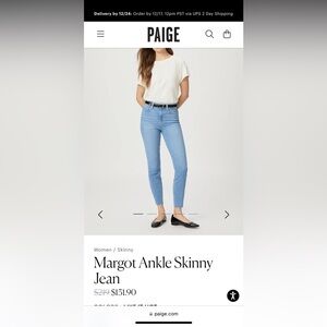 PAIGE Margot Distressed Skinny Jean